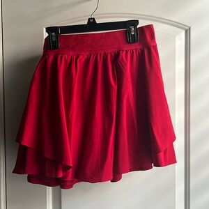 Lululemon court rival high-rise skirt LONG. Deep Red. Size 10